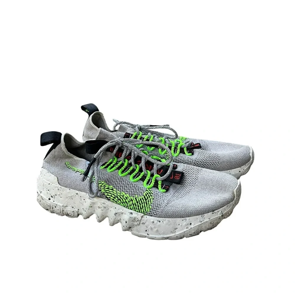 Men's‎ Size 9 Nike Space Hippie 04 Running Shoe Vast Grey/Electric Green
